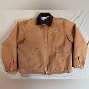 1980s Dickies Brown Duck Blanket-
Lined Jacket (758) XL